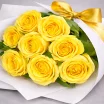 Букет высоких желтых роз (70 см) 2